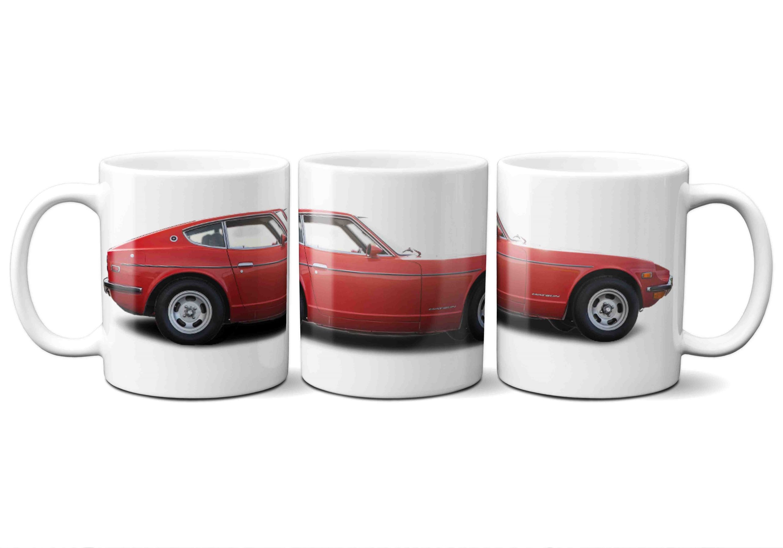 Datsun 240Z car mug in red