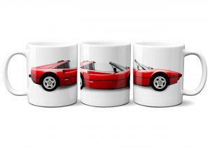 Ferrari 308 GTS Quattrovalvole car mug in Red