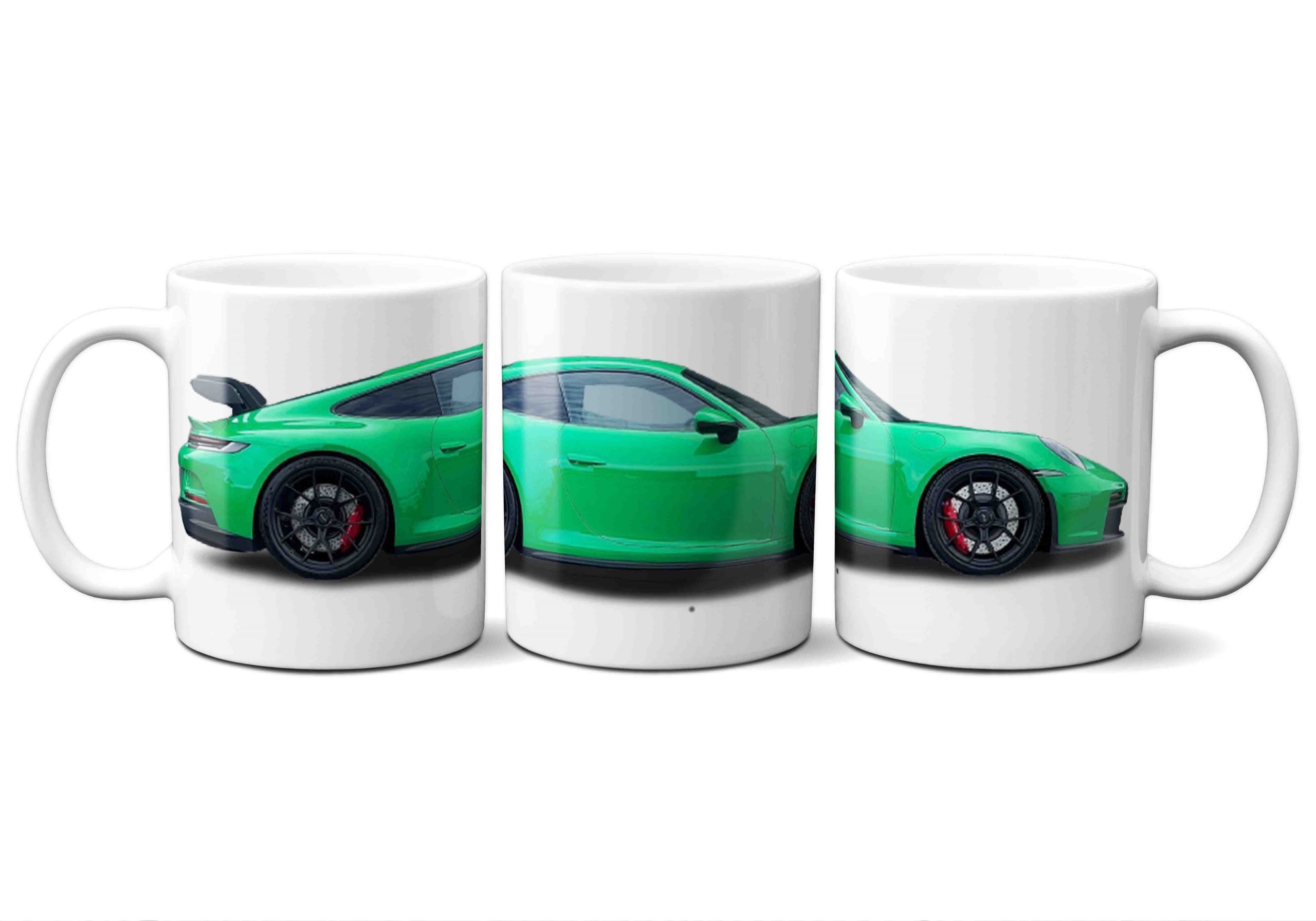 Porsche 911 992 GT3 car mug Python Green