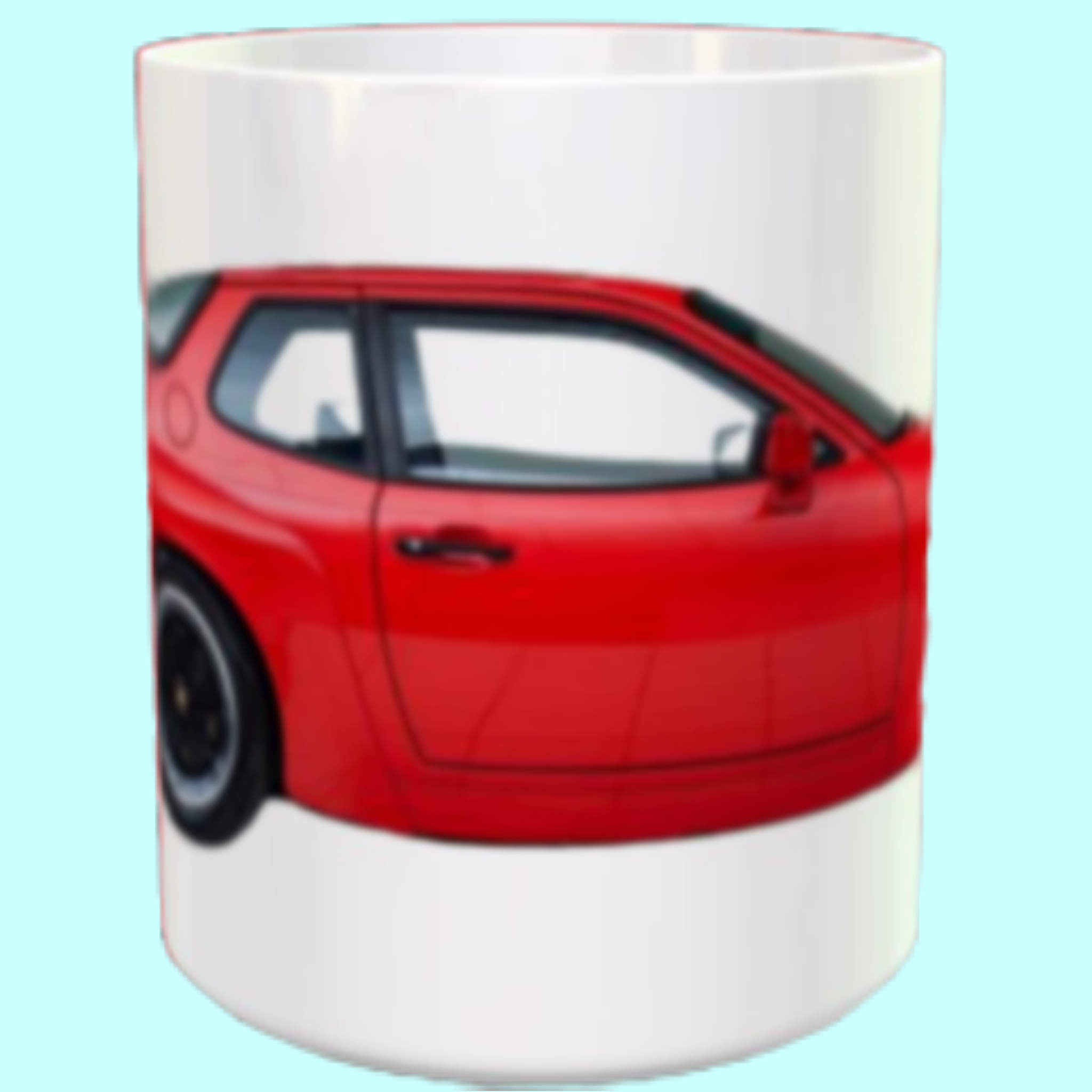 Porsche 924 GT car mug Guards Red - Image 4
