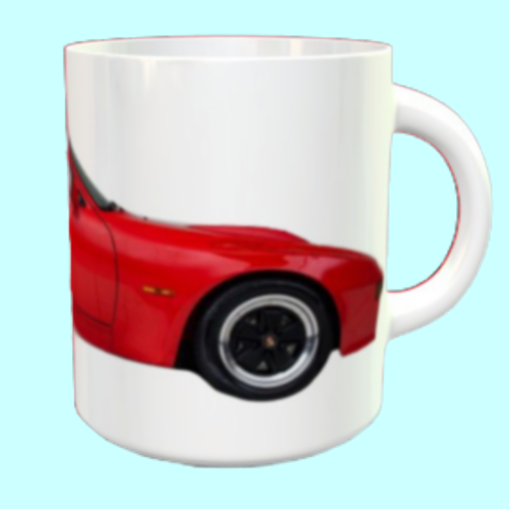 Porsche 924 GT car mug Guards Red - Image 5